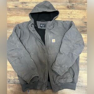 Carhartt Men's Charcoal Hooded Performance Jacket